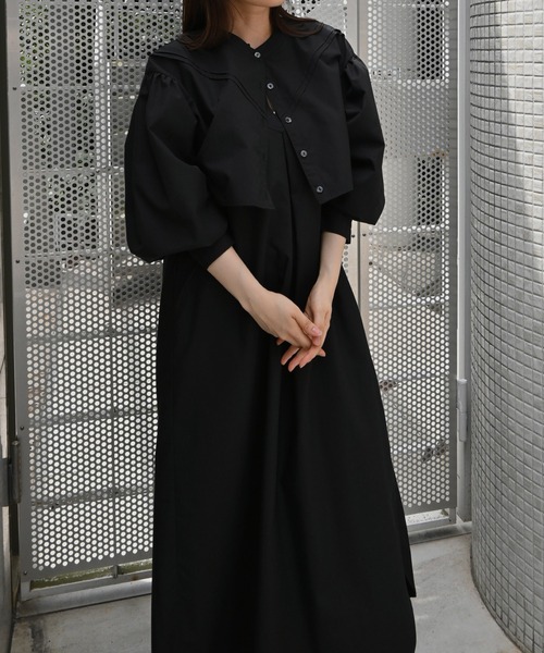 WILLFULLY(ウィルフリー)の「ensemble multi season cotton OP(ワンピース・レディース・カーキブラウン/アイボリー/ブラック・FREE/L)」の18枚目の写真