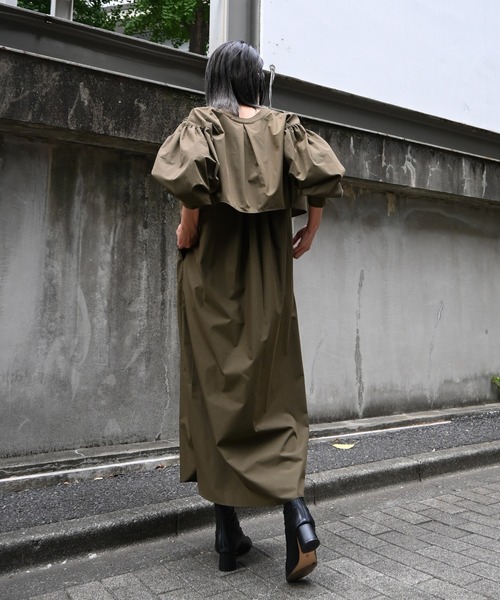 WILLFULLY(ウィルフリー)の「ensemble multi season cotton OP(ワンピース・レディース・カーキブラウン/アイボリー/ブラック・FREE/L)」の17枚目の写真