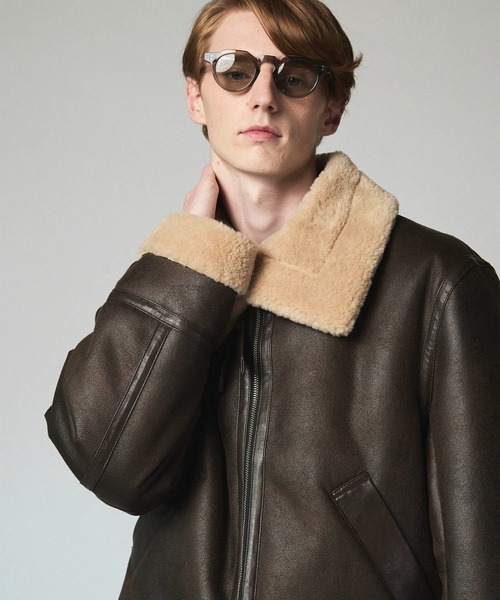 MAISON SPECIAL(]XyV)́sUNISEXtB-3 Fake Mouton Jacket/B-3tFCN[gWPbgyMAISON SPECIAL/]XyVz([gR[g)