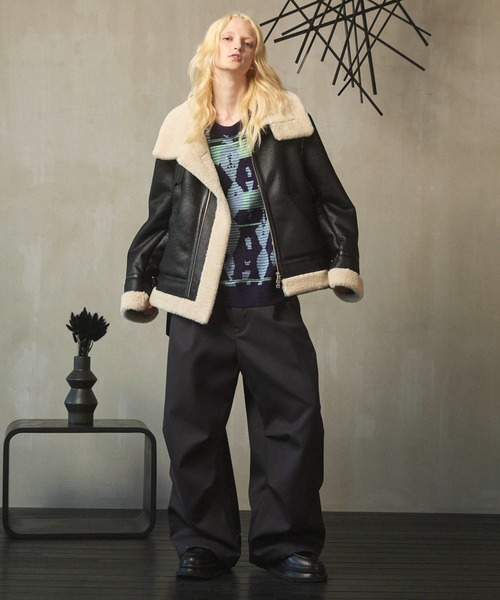 UNISEX》B-3 Fake Mouton Jacket/B-3フェイクムートンジャケット