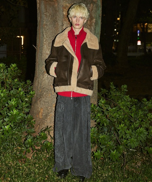 UNISEX》B-3 Fake Mouton Jacket/B-3フェイクムートンジャケット