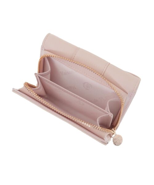 【即購入大歓迎】バイカラーベルトリボンミニウォレット ピンク バイカラーベルトリボンミニウォレット/Maison de FLEUR（メゾン