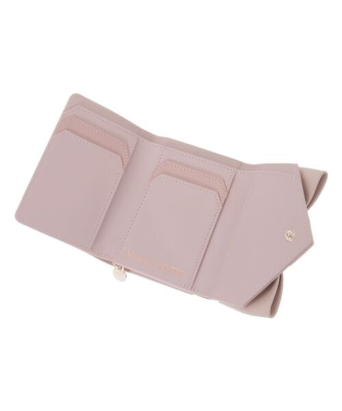 【即購入大歓迎】バイカラーベルトリボンミニウォレット ピンク メゾン ド フルール Maison de FLEUR バイカラーベルトリボン