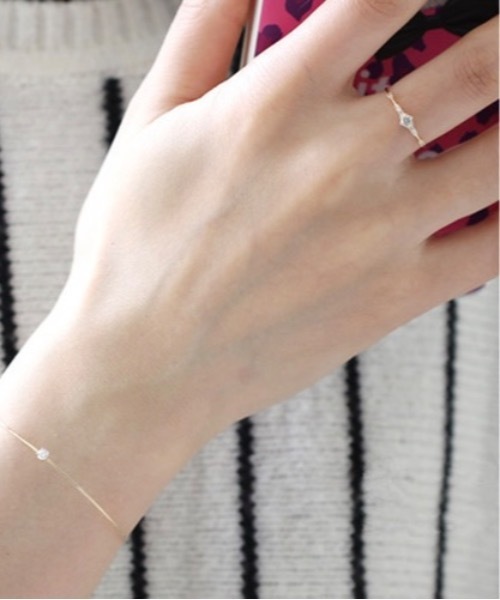 Burner(バーナー)の「【blatto 925silver】シルバー925フラワーモチーフ×クリアストーン 繊細リング esm-ring-10-17【RBTS】(リング・レディース・シルバー/ゴールド・10号/14号/7号)」の8枚目の写真