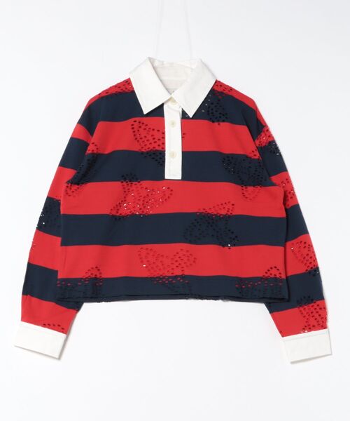 Vivienne Westwood 長袖 ポロシャツ ラガーシャツ ボーダー セール】ﾄﾞｯﾄｵｰﾌﾞﾎﾞｰﾀﾞｰ天竺ﾗｸﾞﾋﾞｰｼｬﾂ（その他トップス）｜Vivienne
