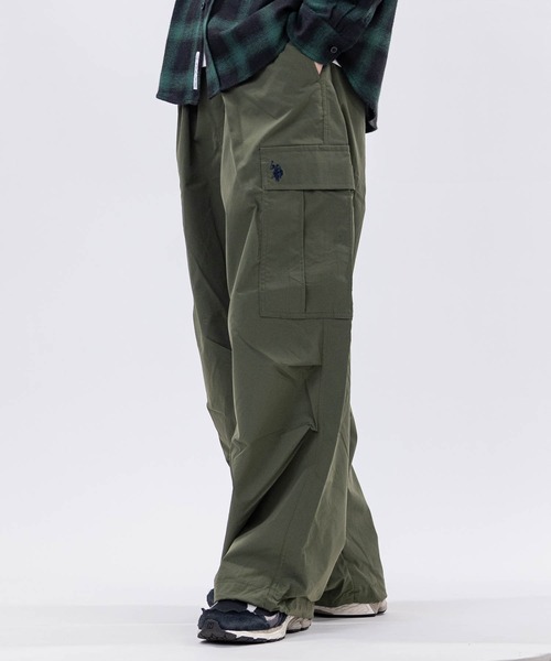 U.S. POLO ASSN.（ユーエスポロアッスン）の「【3】〔U.S.POLO ASSN.〕撥水 ワイドカーゴパンツ（カーゴパンツ・メンズ・ブラック/カーキ/ベージュ/ネイビー・LARGE/X-LARGE/MEDIUM）」の20枚目の写真