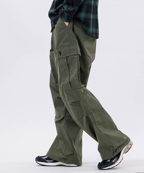 U.S. POLO ASSN.（ユーエスポロアッスン）の「【3】〔U.S.POLO ASSN.〕撥水 ワイドカーゴパンツ（カーゴパンツ・メンズ・ブラック/カーキ/ベージュ/ネイビー・LARGE/X-LARGE/MEDIUM）」の21枚目の写真