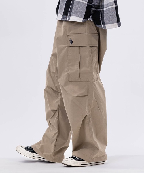 U.S. POLO ASSN.（ユーエスポロアッスン）の「【3】〔U.S.POLO ASSN.〕撥水 ワイドカーゴパンツ（カーゴパンツ・メンズ・ブラック/カーキ/ベージュ/ネイビー・LARGE/X-LARGE/MEDIUM）」の13枚目の写真