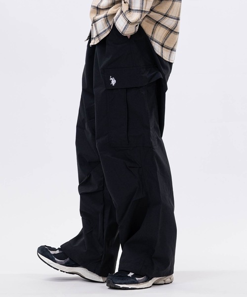 U.S. POLO ASSN.（ユーエスポロアッスン）の「【3】〔U.S.POLO ASSN.〕撥水 ワイドカーゴパンツ（カーゴパンツ・メンズ・ブラック/カーキ/ベージュ/ネイビー・LARGE/X-LARGE/MEDIUM）」の5枚目の写真