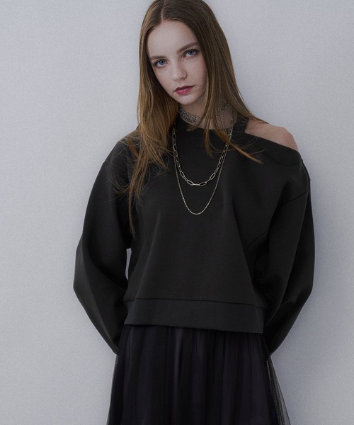 HARE（ハレ）の「ダンボールカタアキトップス(HARE)（スウェット・レディース・ブラック/ピンク・FREE）」の16枚目の写真