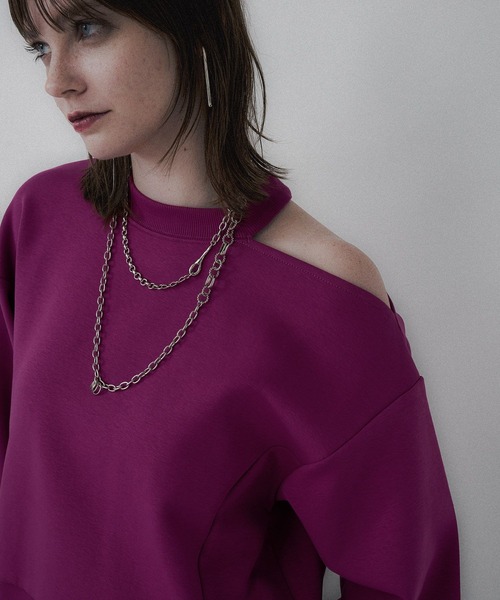 HARE（ハレ）の「ダンボールカタアキトップス(HARE)（スウェット・レディース・ブラック/ピンク・FREE）」の12枚目の写真