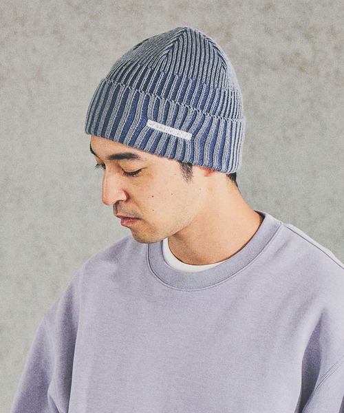 BAYFLOW(ベイフロー)の「フェードライクニットワッチ(ニットキャップ/ビーニー・メンズ・ブルー/ブラック/ベージュ・FREE)」の3枚目の写真