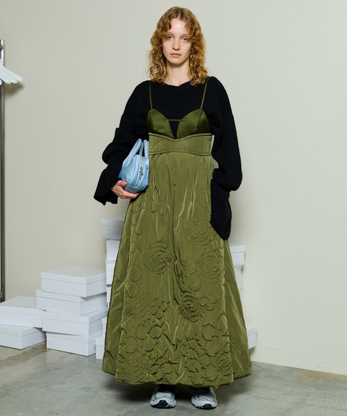 MAISON SPECIAL(メゾンスペシャル)の「2Way Padded Quilted Dress / 2WAY中綿キルティングワンピース(ワンピース・レディース・カーキ・36/38)」の6枚目の写真