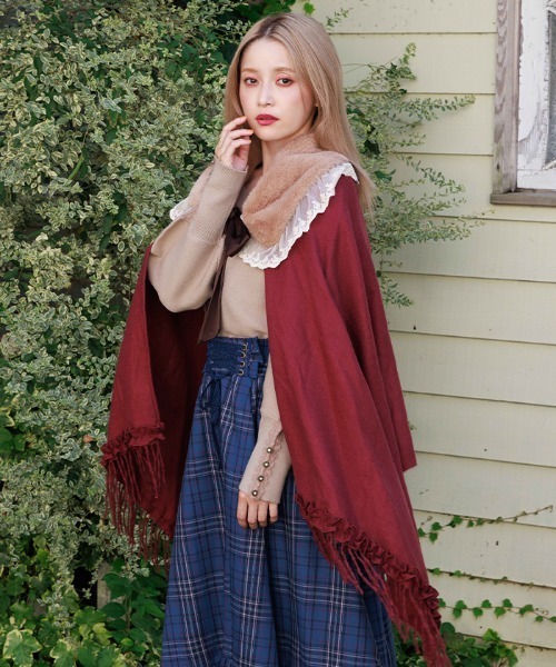 ファーティペット付きストール（ストール/ショール）｜axes femme