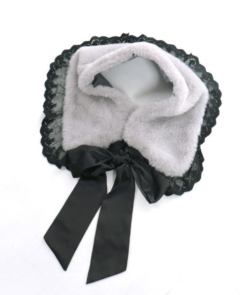 axes femme（アクシーズファム）の「ファーティペット付きストール（ストール/ショール・レディース・ベージュ/ワイン/ブラック・FREE）」の16枚目の写真