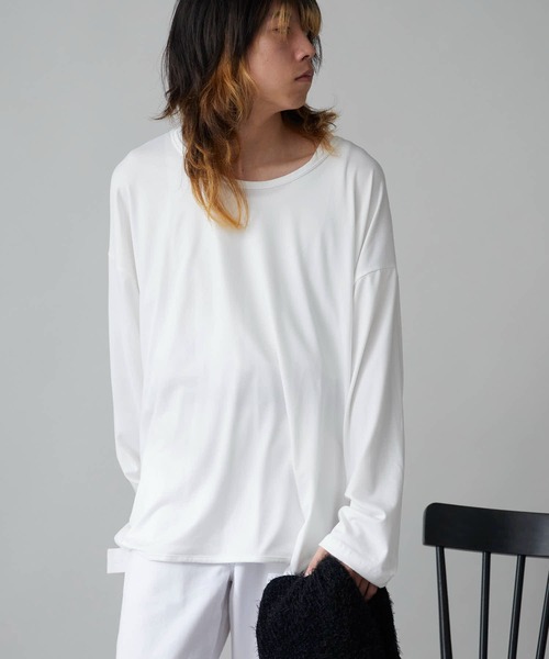 Oversized Drop-Shoulder Long-Sleeve T-Shirt / オーバーサイズ