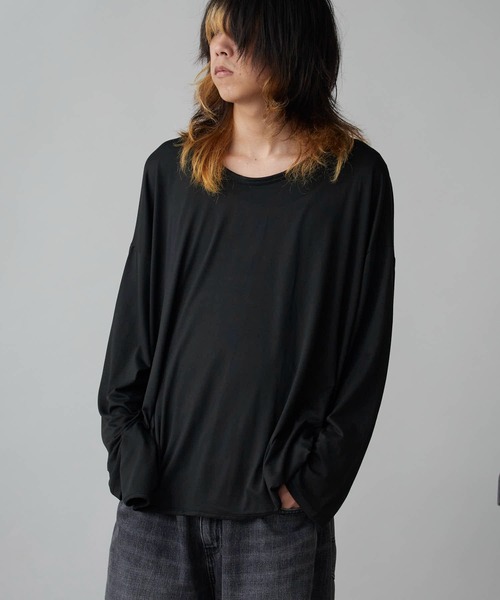 Oversized Drop-Shoulder Long-Sleeve T-Shirt / オーバーサイズ
