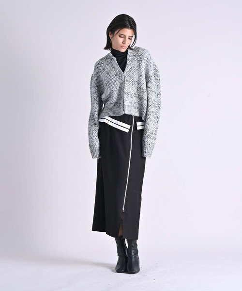 RAW FUDGE(ローファッジ)の「配色ウエストラインスカート(スカート・レディース・ベージュ/ブラック・M)」の6枚目の写真