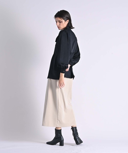 RAW FUDGE(ローファッジ)の「配色ウエストラインスカート(スカート・レディース・ベージュ/ブラック・M)」の15枚目の写真