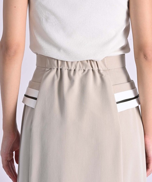 RAW FUDGE(ローファッジ)の「配色ウエストラインスカート(スカート・レディース・ベージュ/ブラック・M)」の19枚目の写真