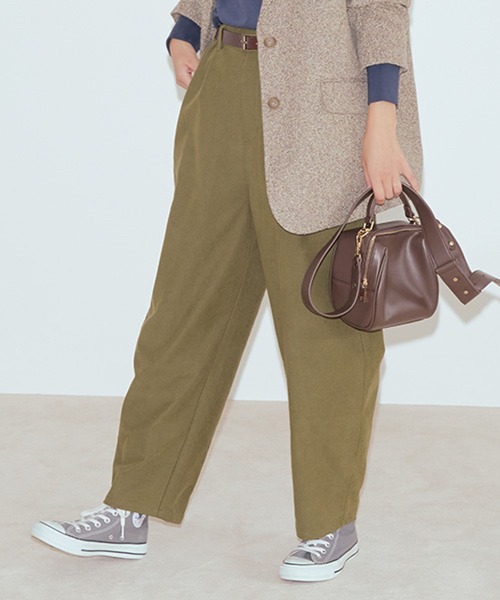 セール】やわらかストレッチカーブイージーパンツ[プチ・プラスサイズ