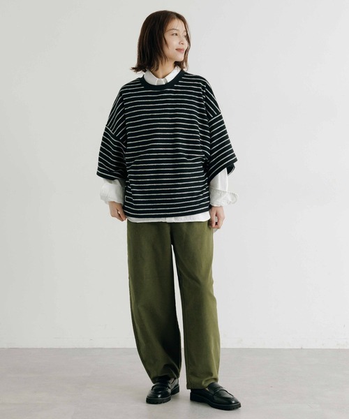 やわらかストレッチカーブイージーパンツ[プチ・プラスサイズあり