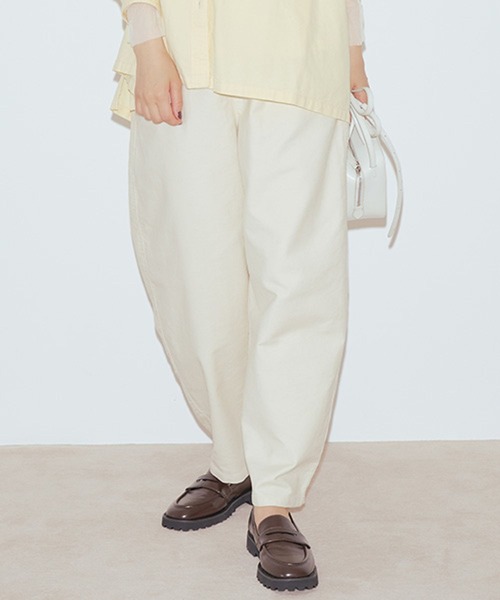 セール】やわらかストレッチカーブイージーパンツ[プチ・プラスサイズ