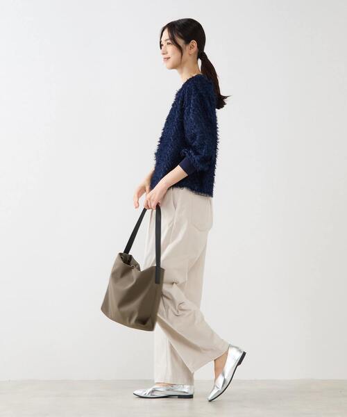 MELROSE claire（メルローズ クレール）の「【ギャザーショルダーバッグ】（ショルダーバッグ・レディース・ブラック/モカ・FREE）」の7枚目の写真