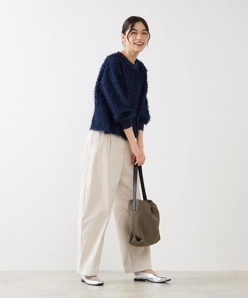 MELROSE claire（メルローズ クレール）の「【ギャザーショルダーバッグ】（ショルダーバッグ・レディース・ブラック/モカ・FREE）」の8枚目の写真