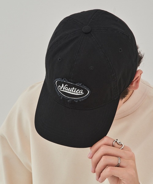 NAUTICA（ノーティカ）の「【NAUTICA】ノーティカ EMB PATCH WASHED 6P CAP キャップ 刺繍ワッペン ツートンカラー ユーズド加工 NT156（キャップ・メンズ・ブラック/ブラウン・FREE）」の22枚目の写真