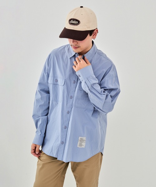 NAUTICA（ノーティカ）の「【NAUTICA】ノーティカ EMB PATCH WASHED 6P CAP キャップ 刺繍ワッペン ツートンカラー ユーズド加工 NT156（キャップ・メンズ・ブラック/ブラウン・FREE）」の12枚目の写真