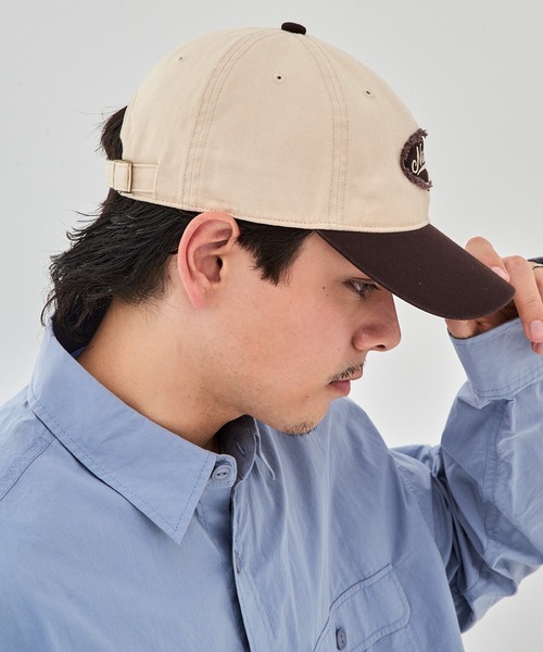 NAUTICA（ノーティカ）の「【NAUTICA】ノーティカ EMB PATCH WASHED 6P CAP キャップ 刺繍ワッペン ツートンカラー ユーズド加工 NT156（キャップ・メンズ・ブラック/ブラウン・FREE）」の15枚目の写真