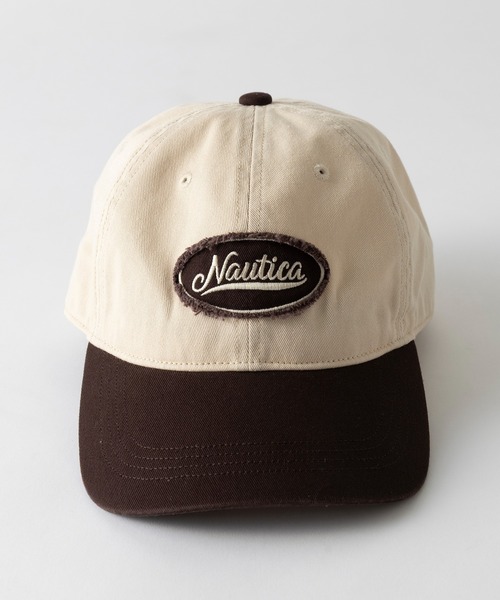 NAUTICA（ノーティカ）の「【NAUTICA】ノーティカ EMB PATCH WASHED 6P CAP キャップ 刺繍ワッペン ツートンカラー ユーズド加工 NT156（キャップ・メンズ・ブラック/ブラウン・FREE）」の9枚目の写真
