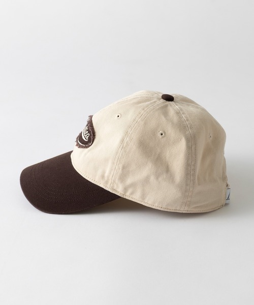 NAUTICA（ノーティカ）の「【NAUTICA】ノーティカ EMB PATCH WASHED 6P CAP キャップ 刺繍ワッペン ツートンカラー ユーズド加工 NT156（キャップ・メンズ・ブラック/ブラウン・FREE）」の8枚目の写真