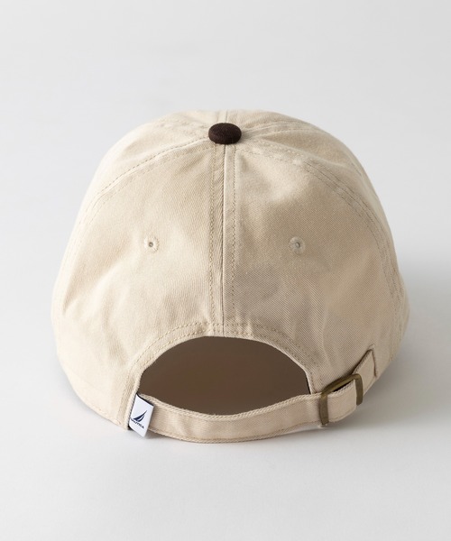 NAUTICA（ノーティカ）の「【NAUTICA】ノーティカ EMB PATCH WASHED 6P CAP キャップ 刺繍ワッペン ツートンカラー ユーズド加工 NT156（キャップ・メンズ・ブラック/ブラウン・FREE）」の7枚目の写真