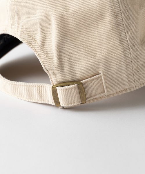 NAUTICA（ノーティカ）の「【NAUTICA】ノーティカ EMB PATCH WASHED 6P CAP キャップ 刺繍ワッペン ツートンカラー ユーズド加工 NT156（キャップ・メンズ・ブラック/ブラウン・FREE）」の4枚目の写真