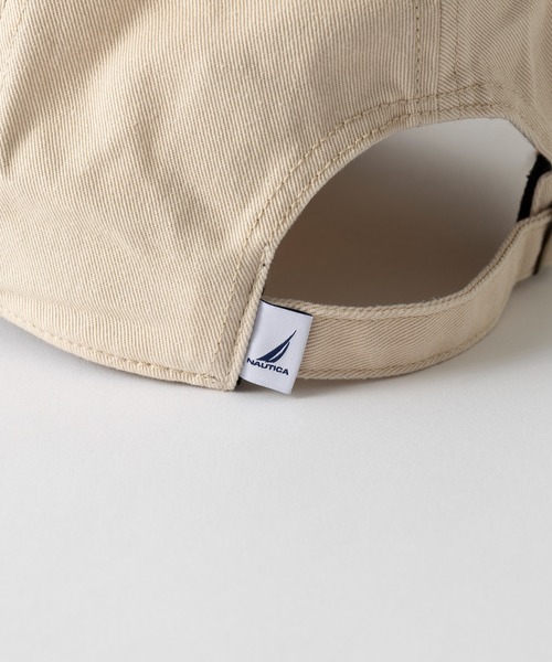 NAUTICA（ノーティカ）の「【NAUTICA】ノーティカ EMB PATCH WASHED 6P CAP キャップ 刺繍ワッペン ツートンカラー ユーズド加工 NT156（キャップ・メンズ・ブラック/ブラウン・FREE）」の3枚目の写真