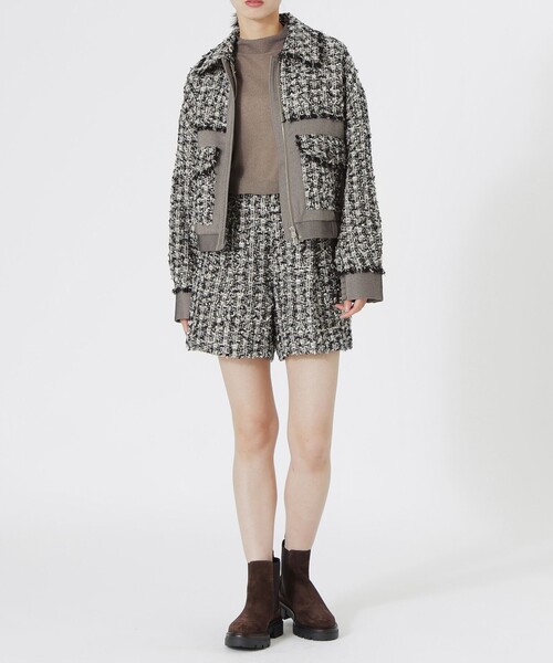 LOVELESS(ラブレス)の「ツイードタックショートパンツ(その他パンツ・レディース・ベージュ系その他4・36/34)」の6枚目の写真