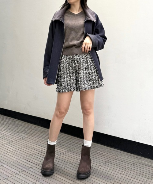 LOVELESS(ラブレス)の「ツイードタックショートパンツ(その他パンツ・レディース・ベージュ系その他4・36/34)」の4枚目の写真