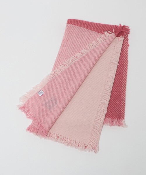 elegancese（エレガンセーゼ）の「＜elegancese＞カシミヤ SQ FRG ストール（ストール/ショール・レディース・ブラウン系/ピンク・FREE）」の5枚目の写真