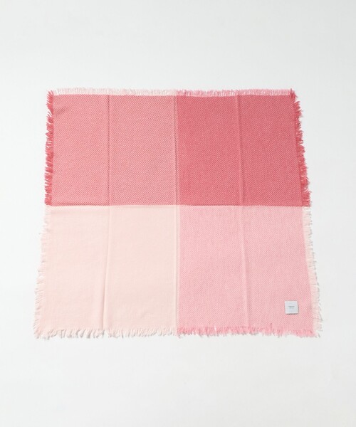 elegancese（エレガンセーゼ）の「＜elegancese＞カシミヤ SQ FRG ストール（ストール/ショール・レディース・ブラウン系/ピンク・FREE）」の6枚目の写真