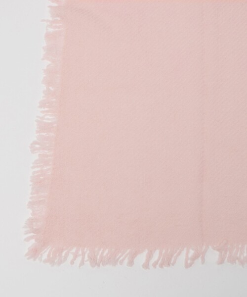 elegancese（エレガンセーゼ）の「＜elegancese＞カシミヤ SQ FRG ストール（ストール/ショール・レディース・ブラウン系/ピンク・FREE）」の7枚目の写真