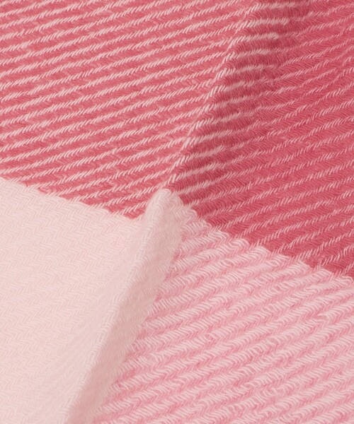 elegancese（エレガンセーゼ）の「＜elegancese＞カシミヤ SQ FRG ストール（ストール/ショール・レディース・ブラウン系/ピンク・FREE）」の8枚目の写真