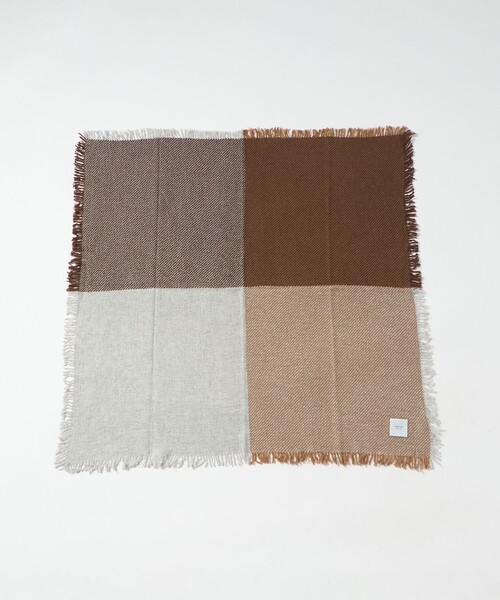 elegancese（エレガンセーゼ）の「＜elegancese＞カシミヤ SQ FRG ストール（ストール/ショール・レディース・ブラウン系/ピンク・FREE）」の10枚目の写真