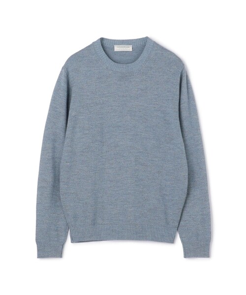 TOMORROWLAND ハンドニット セーター ブルー TOMORROWLAND tricot メリノベーシック クルーネックプルオーバー