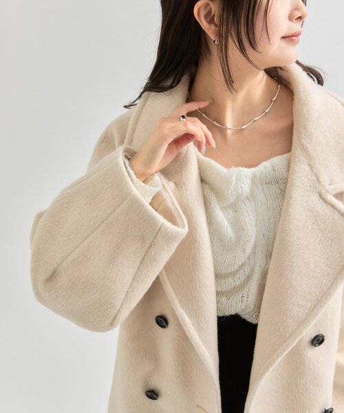 mystic ミスティック　シャギーミドルコート 25AWシャギーミドルコート（その他アウター）｜mystic