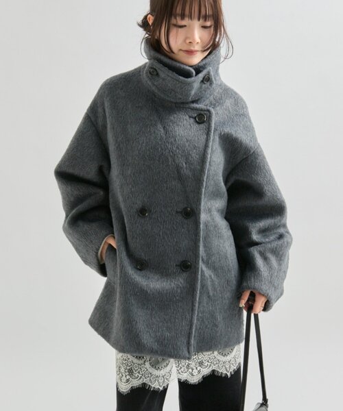 mystic ミスティック　シャギーミドルコート 25AWシャギーミドルコート（その他アウター）｜mystic