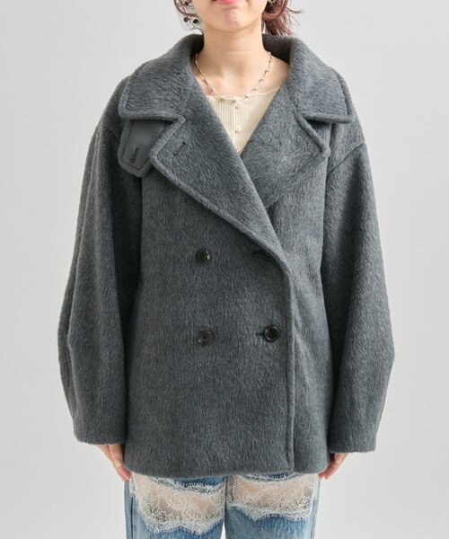 シャギーミドルコート mystic 25AWシャギーミドルコート（その他アウター）｜mystic