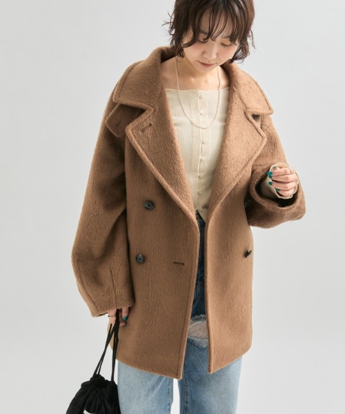 【完売】新品　mystic シャギーミドルコート WEB限定】シャギーミドルコート | mystic(ミスティック