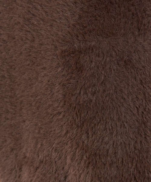 I.T.'S international（イッツインターナショナル）の「フェザーニットコーディガン（カーディガン/ボレロ・レディース・アイボリー/ブラウン・フリー）」の3枚目の写真